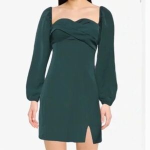 Abercrombie & Fitch Forest Green Mini Dress